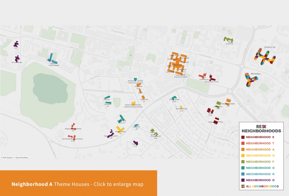 Neighborhood A Theme Houses Map