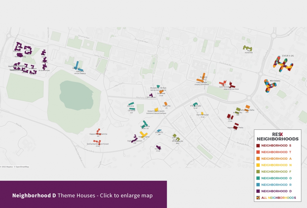 Neighborhood D Theme Houses Map