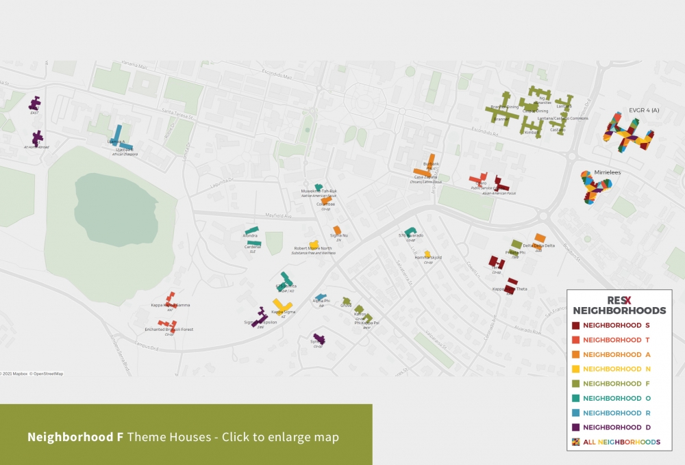 Neighborhood F Theme Houses Map