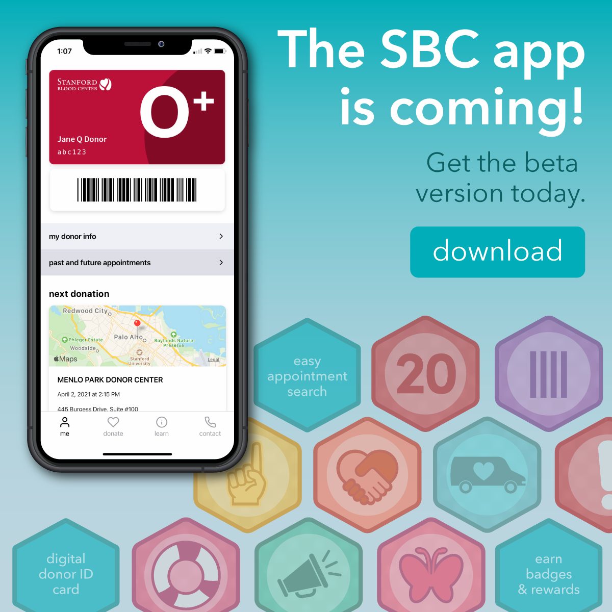 Download the beta version of the SBC app