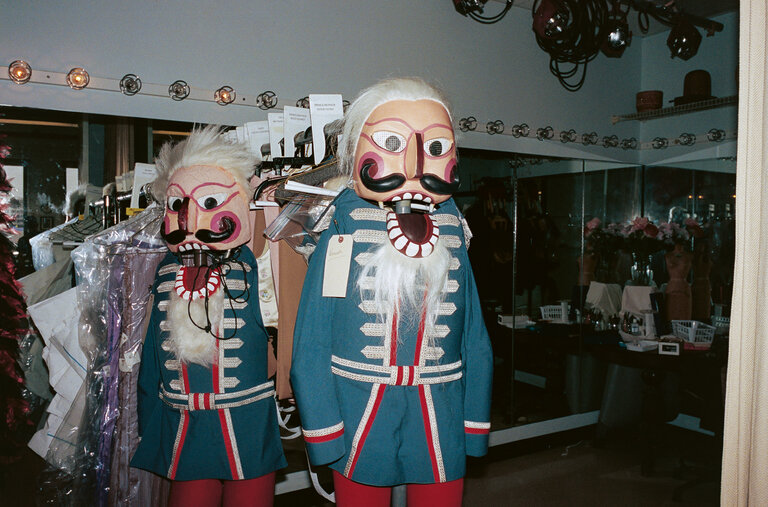 A pull-away Nutcracker suit for the Prince, at the New York City Ballet costume shop at Lincoln Center.