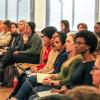 Students sitting in chairs at a Diversity Works workshop