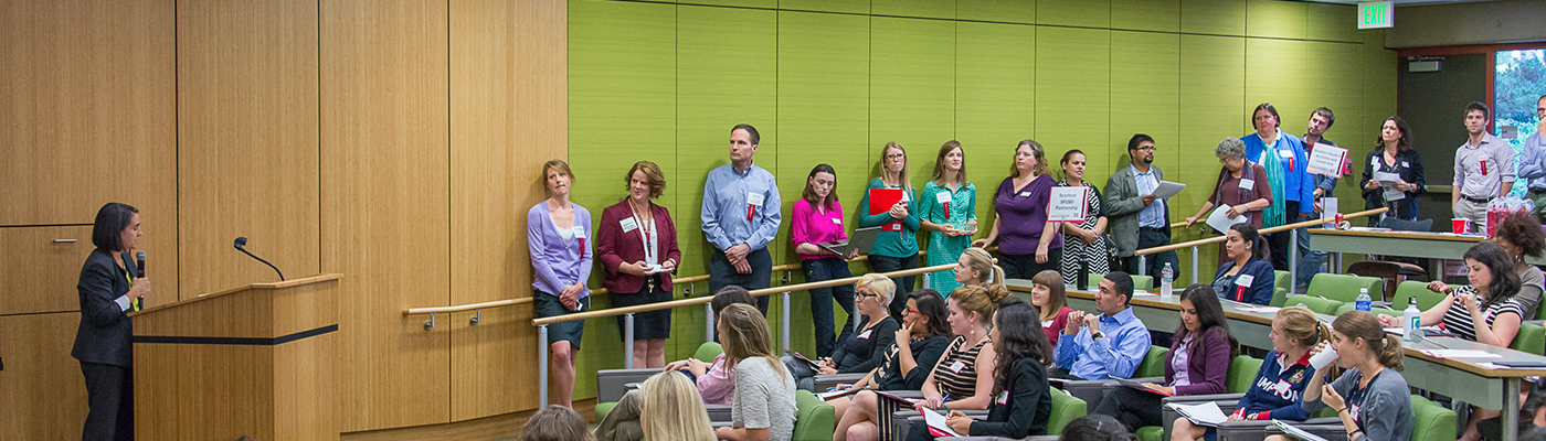 Photo of Students and Employers at Career Fair